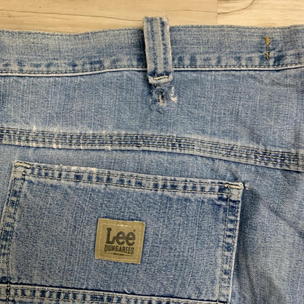 Lee Dungarees Mens Blue Distressed Carpenter Jeans 38x30 2887928 TZS-C502-013